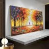 Abstract Street Landscape Painting By Number On Canvas