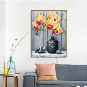 Paint By Number Orchid Kits Handpainted Flower Vase