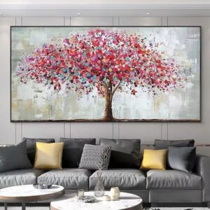 Flower Tree Painting On Numbers For Home Decors