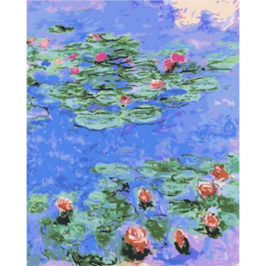 Water Lilies Impression Lotus Pictures Paints by Numbers