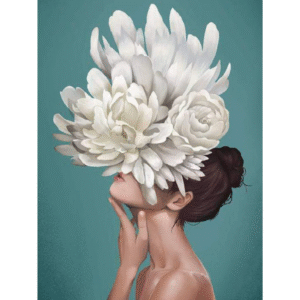 Oil Painting By Numbers Flower And Women DIY Paint By Numbers