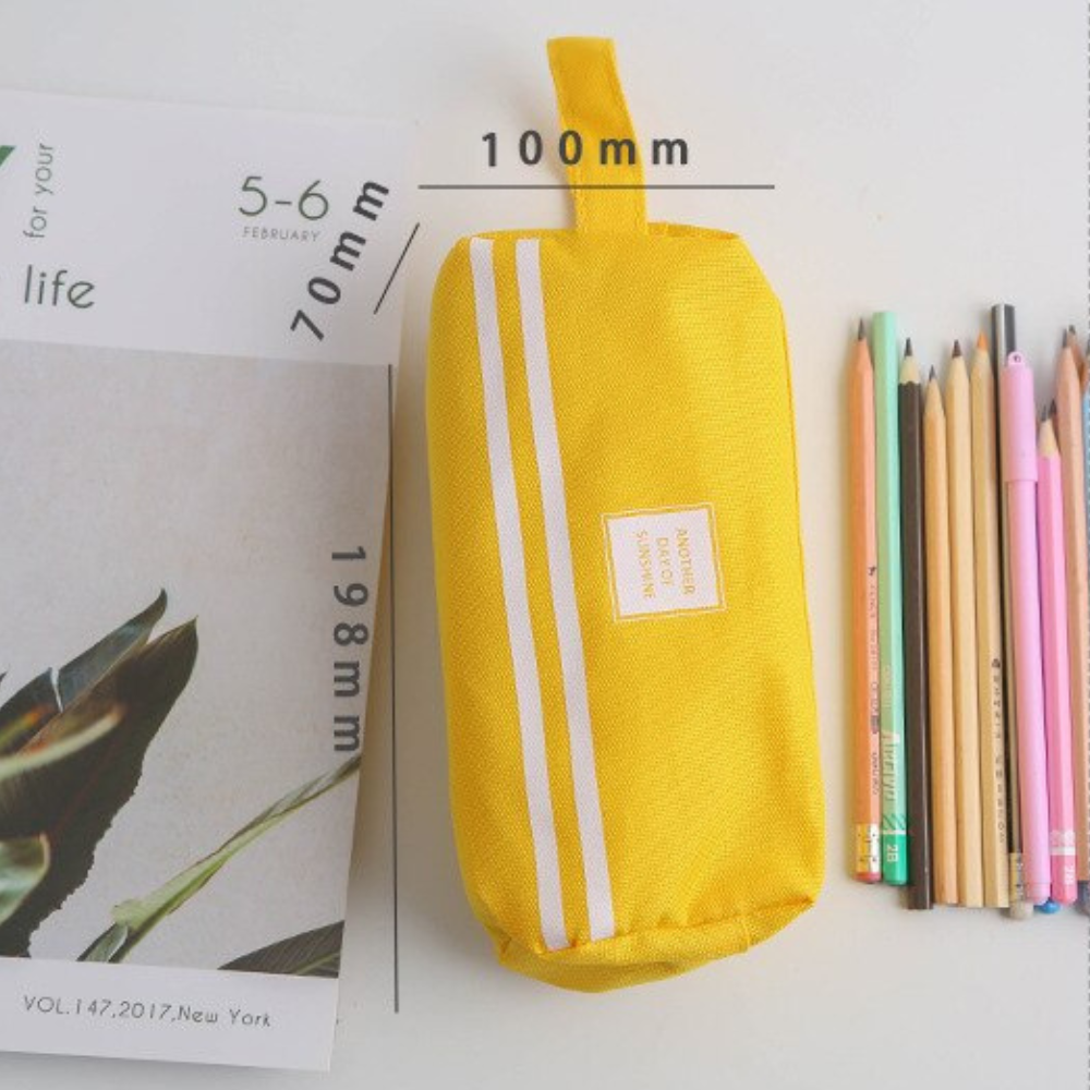 Portable Canvas Pencil Case School Supplies - Image 4
